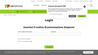 
                            4. Account Stopover - Login | TAP Air Portugal