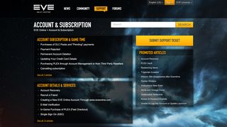 
                            6. Account & Subscription – EVE Online