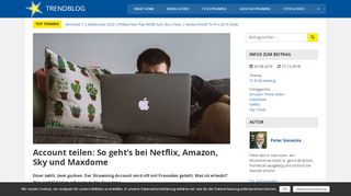 
                            11. Account teilen: So geht's bei Netflix, Amazon, Sky und Maxdome ...