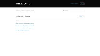 
                            7. Account – The Iconic