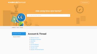 
                            9. Account & Thread – KASKUS