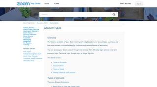 
                            12. Account Types – Zoom Help Center - Zoom Support