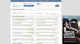 
                            9. Account verknüpfen - Englisch-Übersetzung – Linguee Wörterbuch