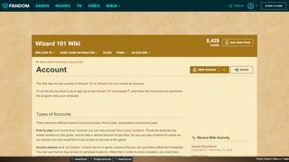 
                            10. Account | Wizard 101 Wiki | FANDOM powered by Wikia