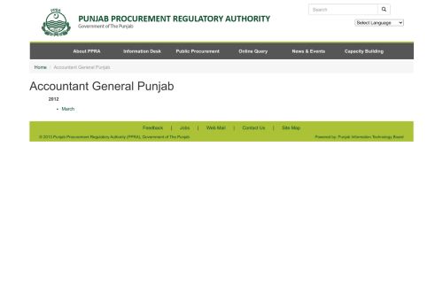 
                            4. Accountant General Punjab | PPRA