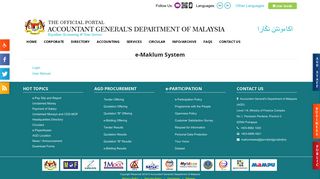 
                            5. Accountant General's Department of Malaysia (AGD) - e ...