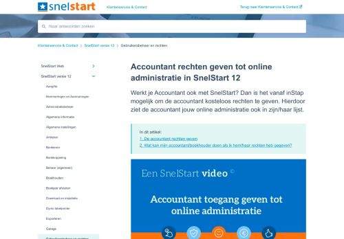 
                            11. Accountantskantoor toegang geven tot online administratie - SnelStart ...
