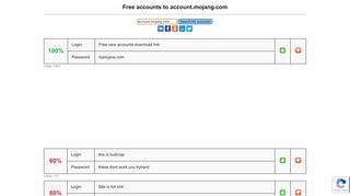 
                            5. account.mojang.com - free accounts, logins and passwords