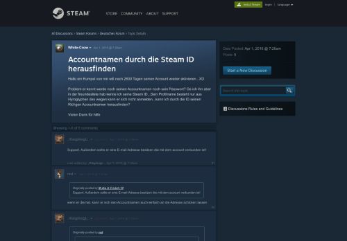 
                            6. Accountnamen durch die Steam ID herausfinden :: Deutsches Forum ...