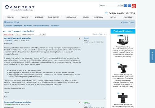 
                            2. Account/password headaches - Amcrest Forum