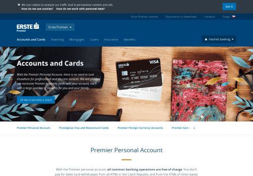 
                            7. Accounts and Cards - Erste Premier