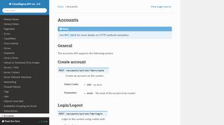 
                            8. Accounts — CloudSigma API ver. 2.0 unknown documentation