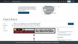 
                            2. accounts - How can I add new user for GUI login? - Unix & Linux ...