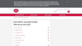 
                            9. Accounts Login - Post Office