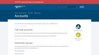 
                            7. Accounts | NZ Transport Agency