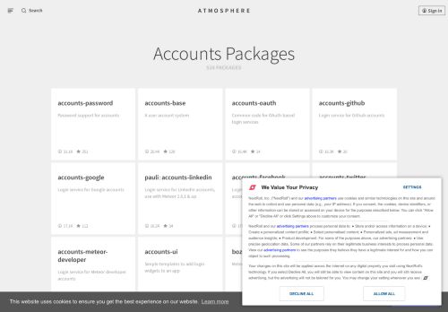 
                            7. Accounts packages | Atmosphere