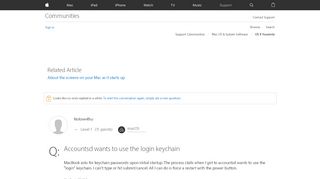 
                            1. Accountsd wants to use the login keychain - Apple Community