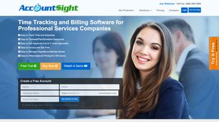 
                            2. AccountSight: Time Tracking Software, Billing Software Online