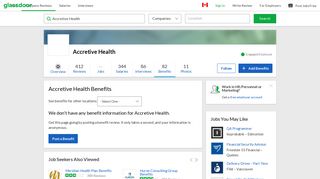 
                            12. Accretive Health Employee Benefits and Perks | Glassdoor.ca