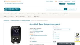 
                            7. Accu-Chek Guide Blutzuckermessgerät online kaufen - Mediq Direkt ...