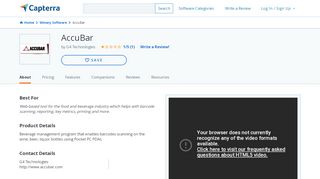 
                            6. AccuBar Reviews and Pricing - 2019 - Capterra