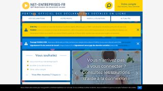 
                            7. Accueil - net-entreprises.fr