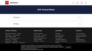 
                            3. Accueil SFR Presse/News - Assistance SFR