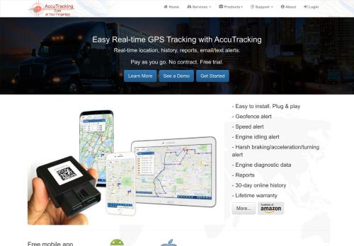 
                            8. AccuTracking - Real-time GPS Tracking Service