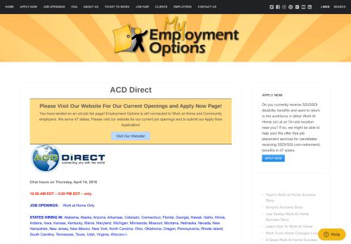 
                            6. ACD Direct | Employment Options