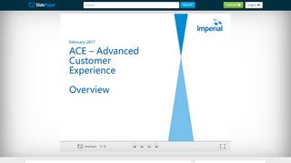 
                            13. ACE – Advanced Customer Experience Overview - ppt download