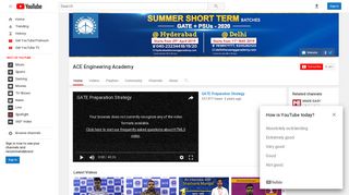 
                            8. ACE Engineering Academy - YouTube