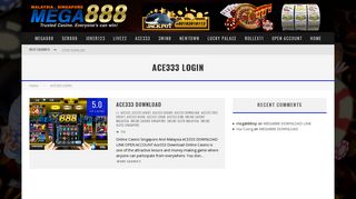 
                            9. ACE333 LOGIN Archives - ONLINE CASINO MALAYSIA - MEGA888