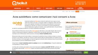 
                            5. Acea autolettura: come comunicare il tuo consumo | Facile.it