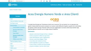 
                            12. Acea Energia Numero Verde e Area Clienti - Luce-Gas.it