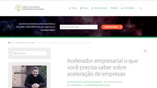 
                            6. Acelerador Empresarial - O que você precisa saber sobre aceleração ...