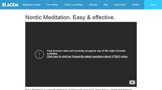
                            5. Acem Meditation International