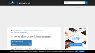 
                            7. Acer eRecovery Management Download Free for Windows 10, 7, 8/8.1 ...