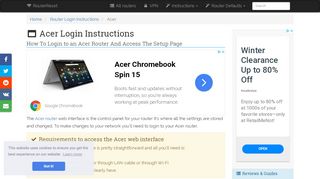 
                            2. Acer Login: How to Access the Router Settings | RouterReset