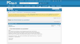 
                            9. Acer-Portal-Autostart wo ausschalten? - PCtipp.ch