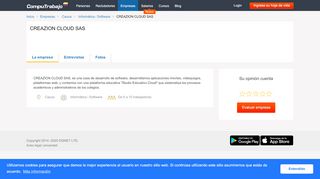 
                            10. Acerca de CREAZION CLOUD SAS - CompuTrabajo Colombia