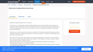 
                            7. Acerca de Distribuidor Independiente Gano Excel - CompuTrabajo ...