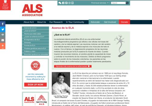 
                            8. Acerca de la ELA - The ALS Association