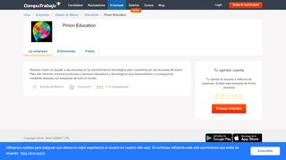 
                            11. Acerca de Pinion Education - CompuTrabajo México
