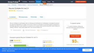 
                            8. Acerca de Recurso Confiable S.A. de C.V - CompuTrabajo México