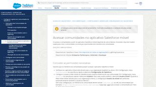 
                            9. Acessar comunidades no aplicativo Salesforce - Salesforce Help