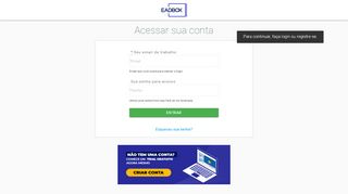 
                            1. Acessar sua conta - Eadbox