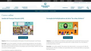 
                            1. Acesse o site - Cidadania Financeira - Banco Central do Brasil