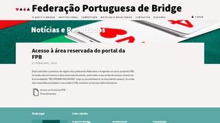 
                            8. Acesso à área reservada do portal da FPB – Federação Portuguesa ...