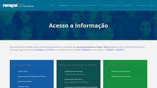 
                            3. Acesso a Informação – RENAPSI