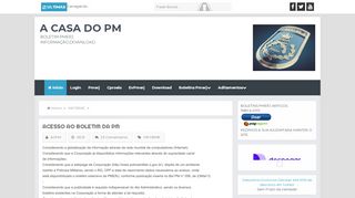 
                            5. ACESSO AO BOLETIM DA PM - A CASA DO PM